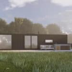 Visualisation of glamping unit at Mill Heights Campsite