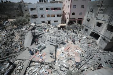 bombed buildings in Gaza by mohammed ibrahim