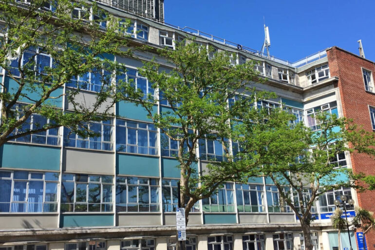 the front of county hall