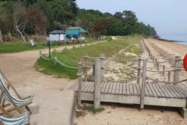 The shoreline at Osborne Estate