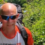 David Moorse walking in the Undercliff