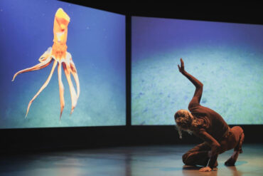 Emma Critchley, Soundings, Installation views and performances at John Hansard Gallery, Southampton, 2025. Courtesy of the artist.. Performance photograph by Nosa Malcolm