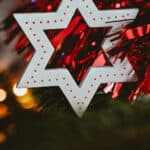 Palestinian colours on a christmas tree