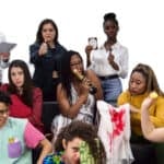 Young people from the previous workshops posing for the camera