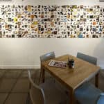 sea eagles paintings on the wall of the quay arts cafe
