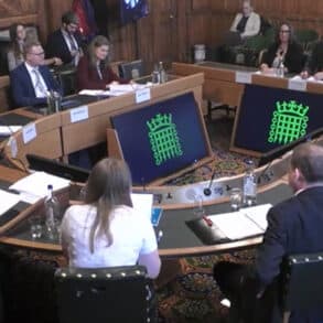 Natasha Dix at the rural affairs committee - parliament live tv