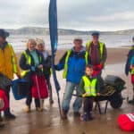 Planet Aware volunteers on the beach