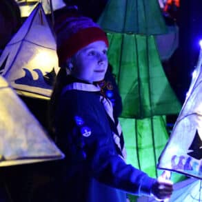 Children at the Ryde Merry and Bright Lantern Parade