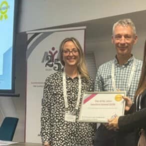 Youth Justice Staff with award