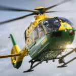 air ambulance in the air