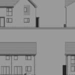 Plan of houses at new development