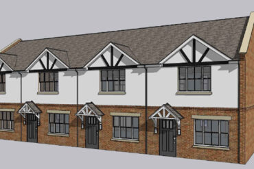Artist's drawing of proposed 2 bed terraced Sandown