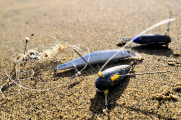 Abandoned fishing gear on the beach