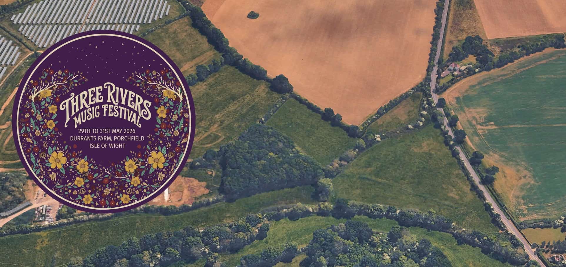 Aerial view of Durrants Farm