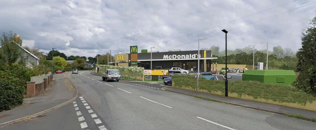 artist impression of what the drive thru would look like