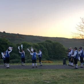 Men of Wight morris dancing troupe at the Longstone on at May 2025