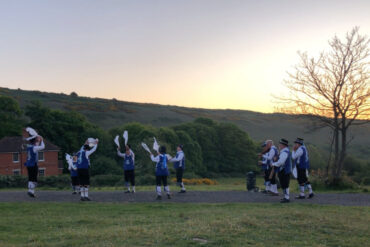 Men of Wight morris dancing troupe at the Longstone on at May 2025