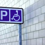 Blue Parking sign