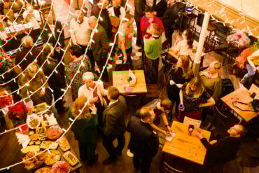 People enjoying the party