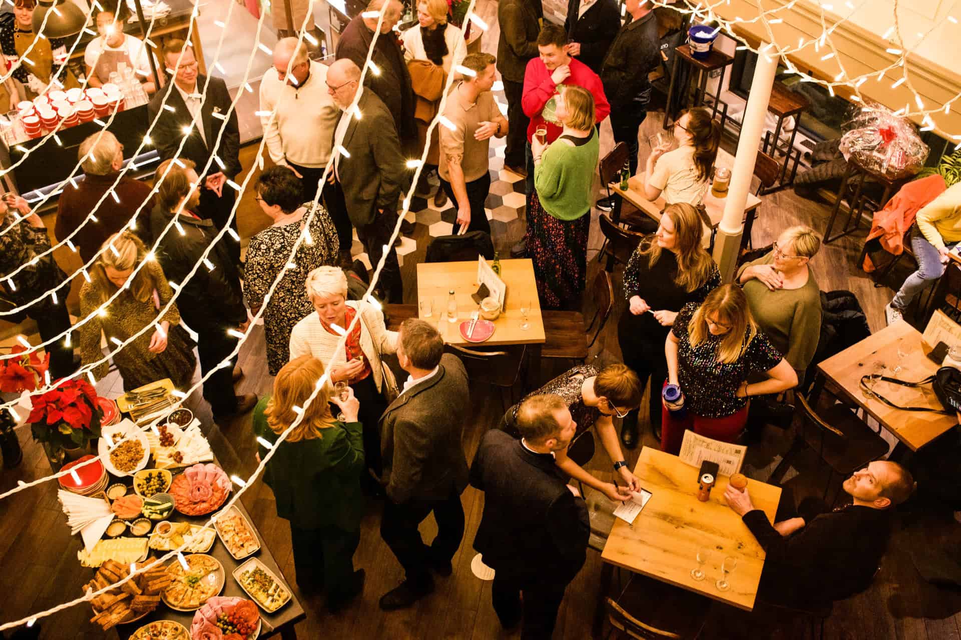 People enjoying the party