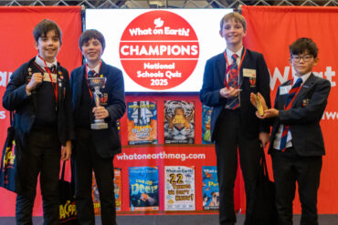 Ryde School's winning quiz team, Elmo, Harvey, Jack and Arthur