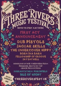 FLYER for three rivers music festival