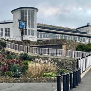 View of Ventnor Winter Gardens from the cascade footway