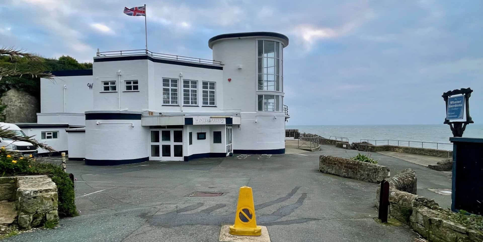View of Ventnor Winter Gardens from the car park