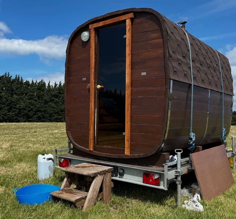 The klys coastal sauna - a converted horse box