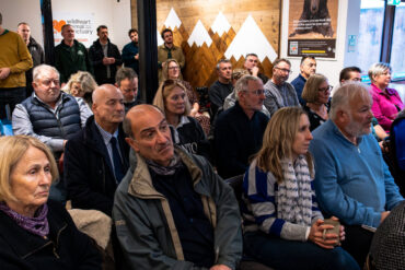 People at the launch of the new green energy scheme