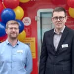 Peter Carey, regional support manager for Hampshire and Isle of Wight and Edward Lloyd, manager of the Cowes Day Lewis pharmacy