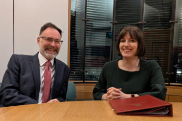 Richard Quigley MP and Secretary of State for Education Bridget Phillipson discussing Richard's recent Isle of Wight West SEND roundtables with local parents