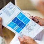 Southern Water Elderly customer reading their bill