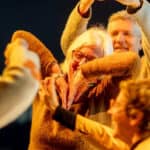 People taking part in a drama activity