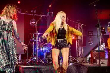 nashville nights acoustic trio performing on stage