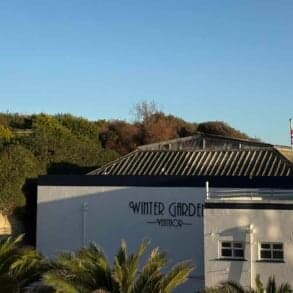 ventnor winter gardens with sailsbury garderns building in background