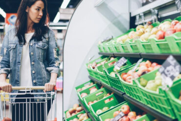 woman shopping in a supermarket
