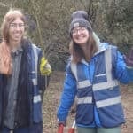Graduate Kai Thomas, BSc Applied Animal Science, Sparsholt Uni and Graduate Anabell Blizzard, MSc Global Biodiversity Conservation. Sussex University