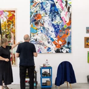 Jo Kori and Albedo Marz in the studio