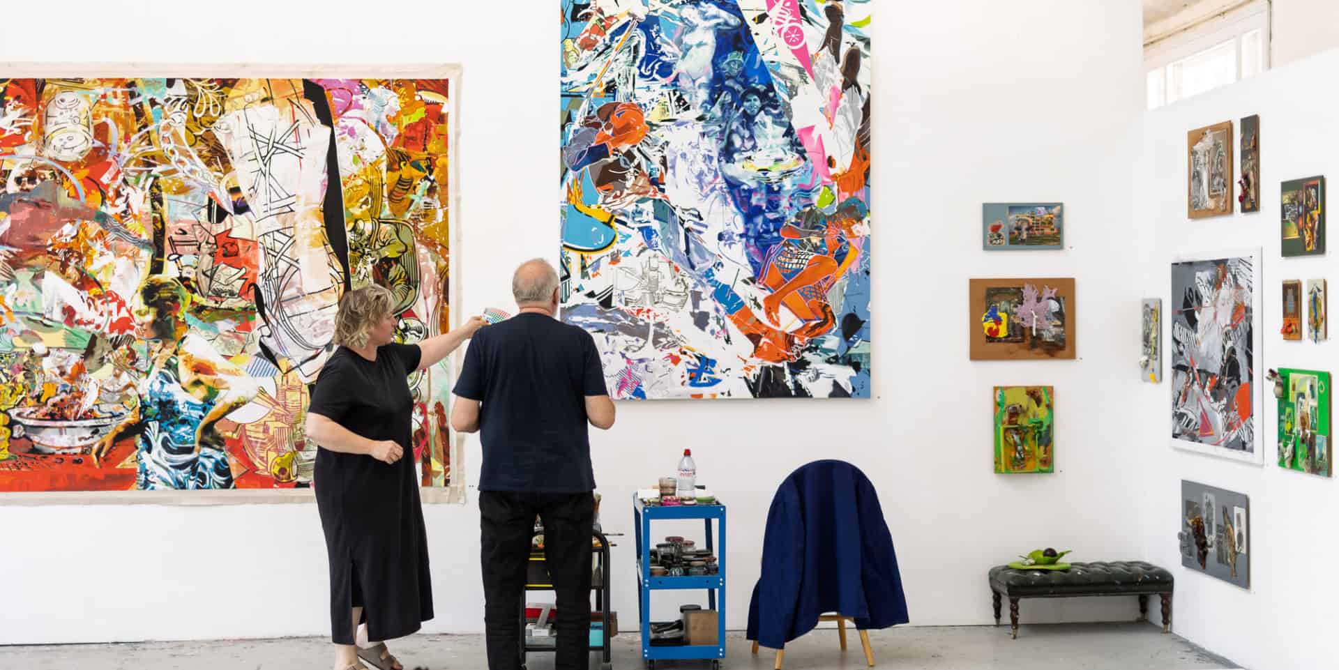 Jo Kori and Albedo Marz in the studio