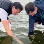 Meaningful Planet Founders Harvesting Seagrass in the Solent