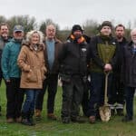 Wight Nature Fund tree planting at Isle of Wight Steam Railway