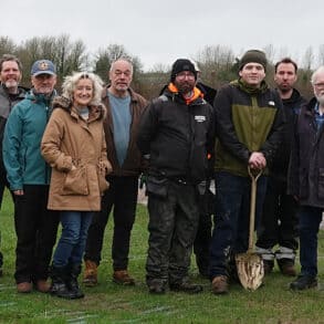 Wight Nature Fund tree planting at Isle of Wight Steam Railway