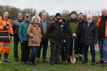 Wight Nature Fund tree planting at Isle of Wight Steam Railway