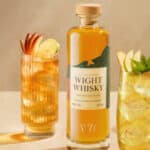Wight Whisky bottle and cocktails