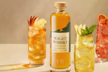 Wight Whisky bottle and cocktails