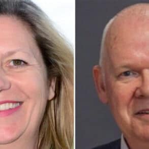 Clare Mosdell and Geoff Brodie