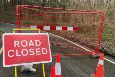 closed sign at firestone copse