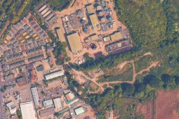 aerial view of the former municipal site off east yar road