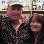 reg and steph in the bar